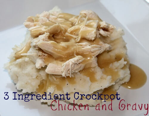 3 Ingredient Crockpot Chicken and Gravy