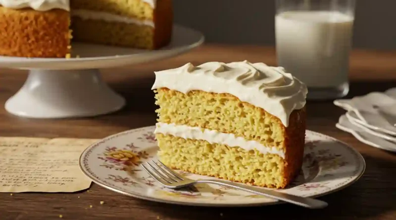 Granny’s Old Fashioned Butter Cake with Butter Cream Frosting
