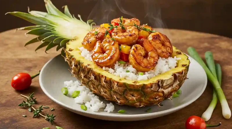 Jerk Shrimp & Pineapple Bowls