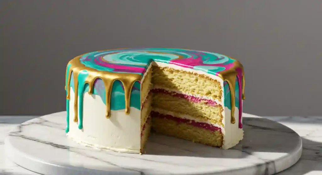 Marble Drip Icing