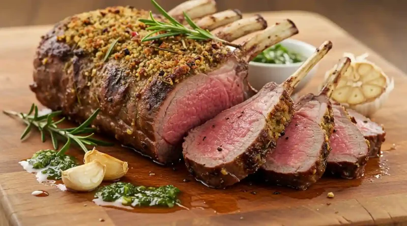 Rosemary Garlic Marinated Rack of Lamb