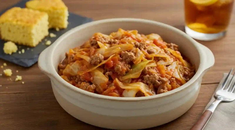 Cabbage & Ground Beef Casserole