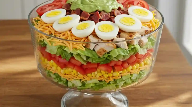 Chicken Bacon Ranch Layer Salad