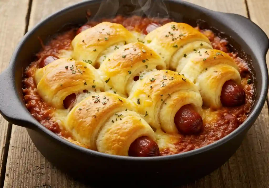 Chili Cheese Dog Bake