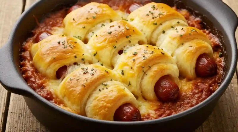 Chili Cheese Dog Bake