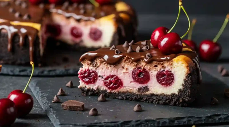 Chocolate Cherry Cheesecake