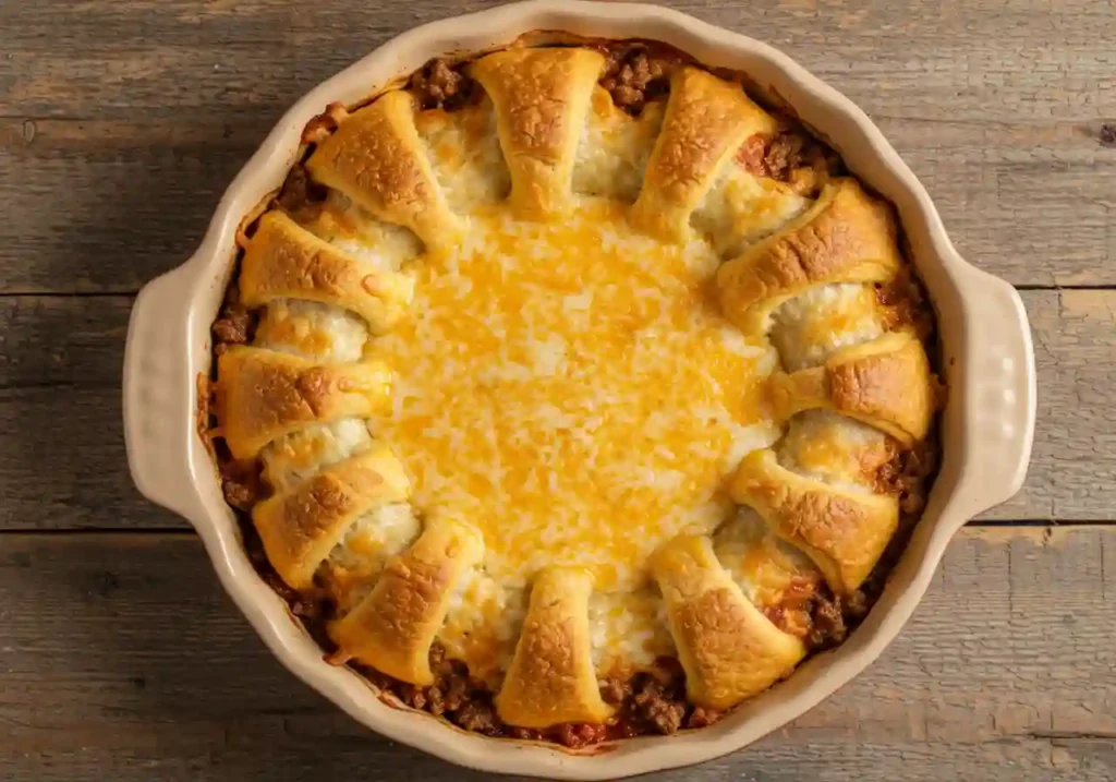 Easy Crescent Taco Bake