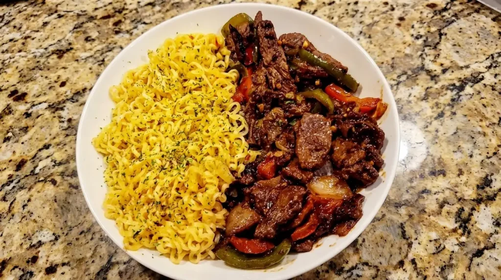 Spicy Steak Ramen Noodles