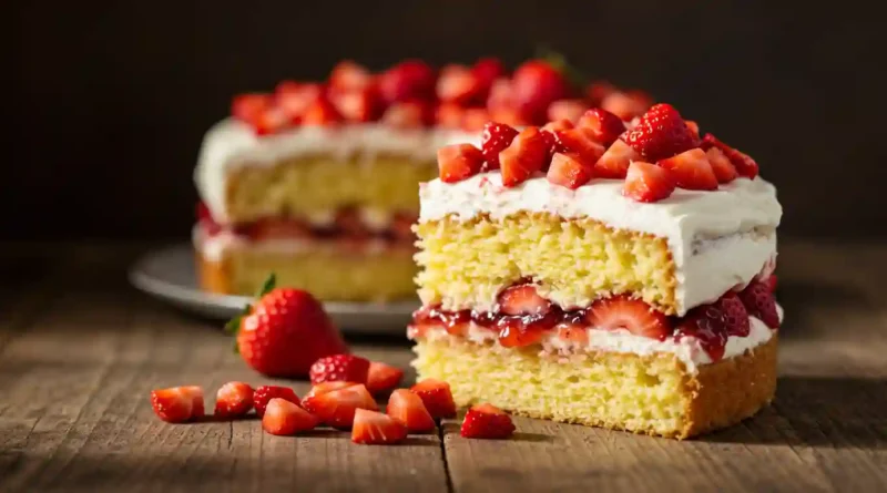 strawberry shortcake cake