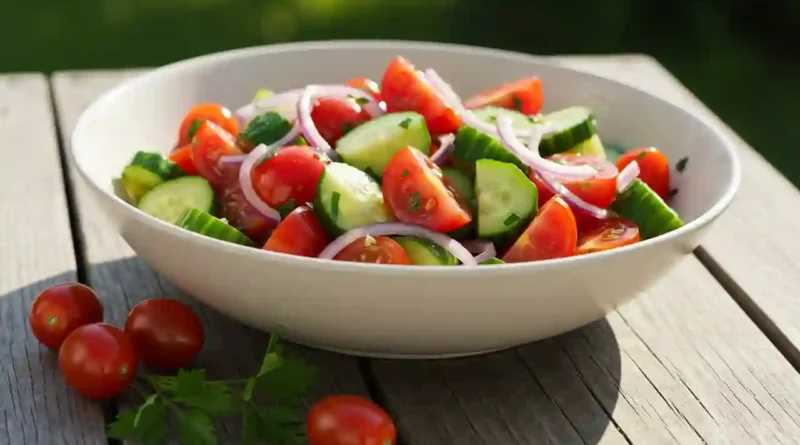 Marinated Cucumbers, Onions, and Tomatoes