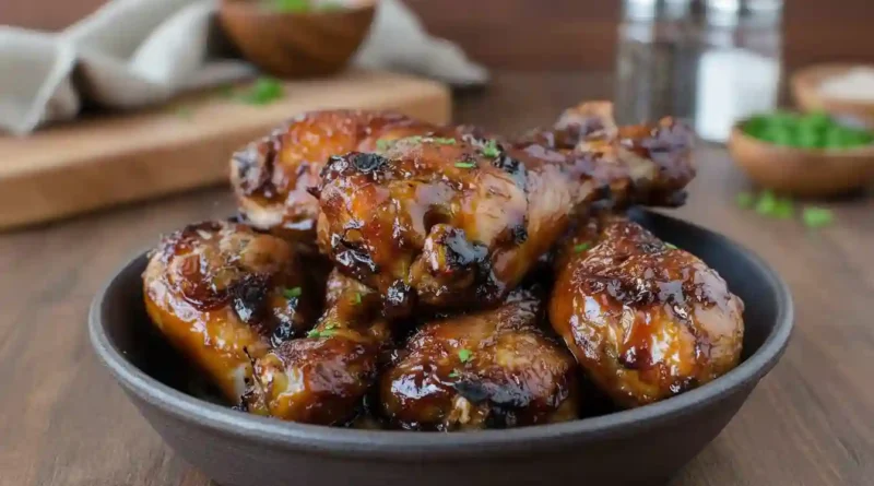 Sticky Sweet Bacon Glazed Chicken