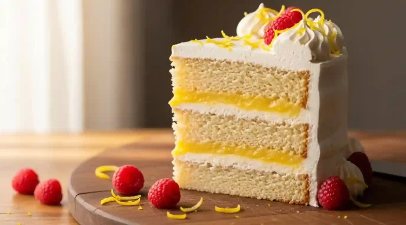 Vanilla Lemon Layer Cake