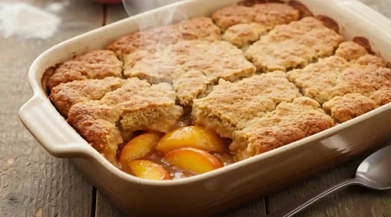 Bisquick Peach Cobbler