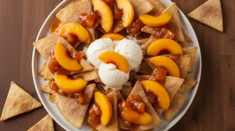 Peach Cobbler Nachos