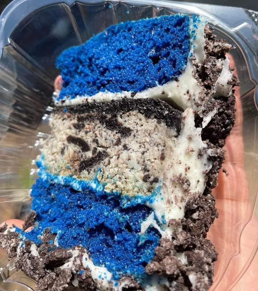 Blue Velvet Oreo Cheesecake Cake