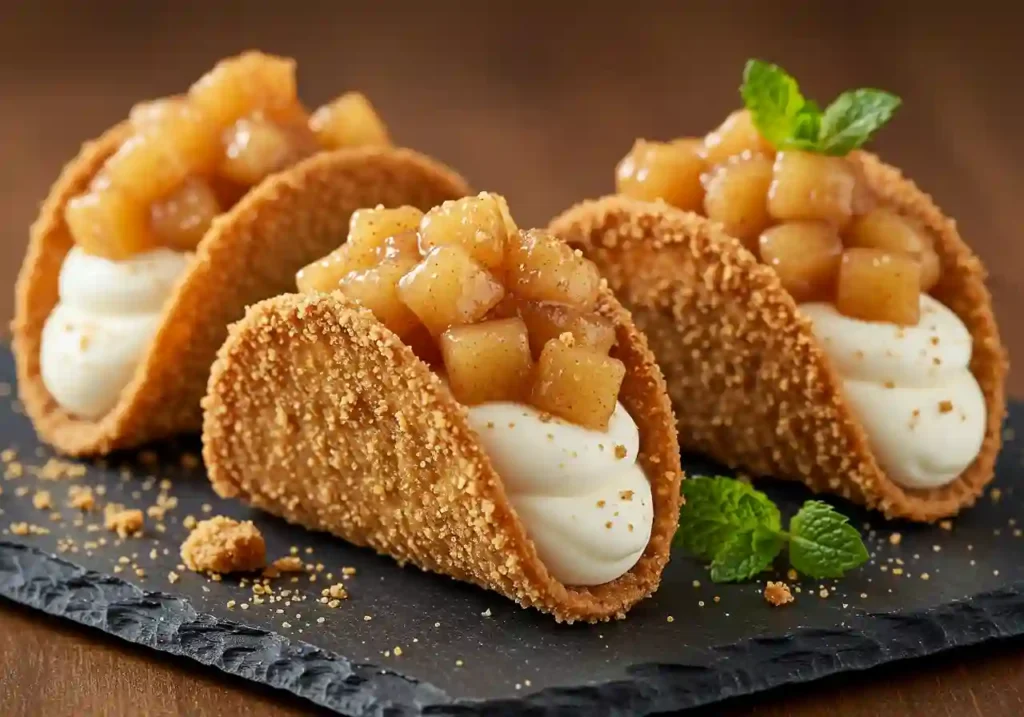 Apple Cheesecake Tacos