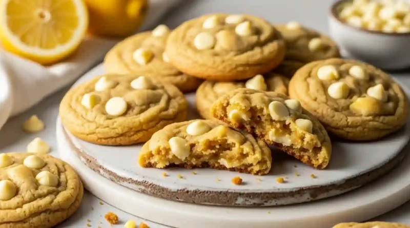 Lemon White Chocolate Cookies