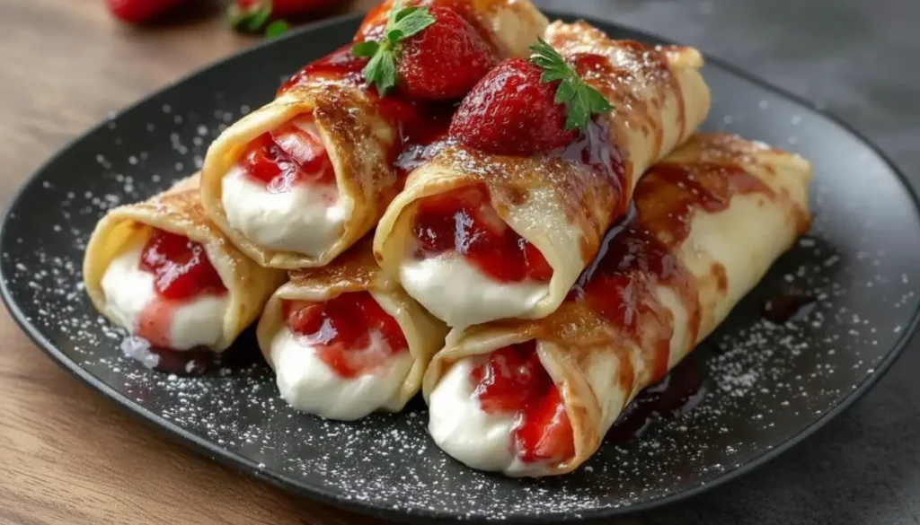 Strawberry Cheesecake Chimichangas