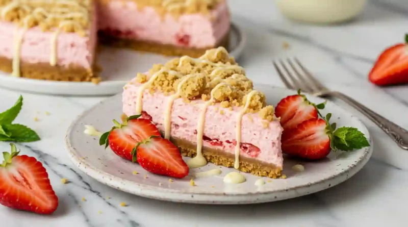 Strawberry Crunch Cheesecake