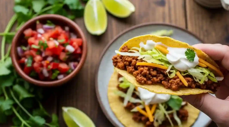 Crispy Ground Beef Tacos Recipe