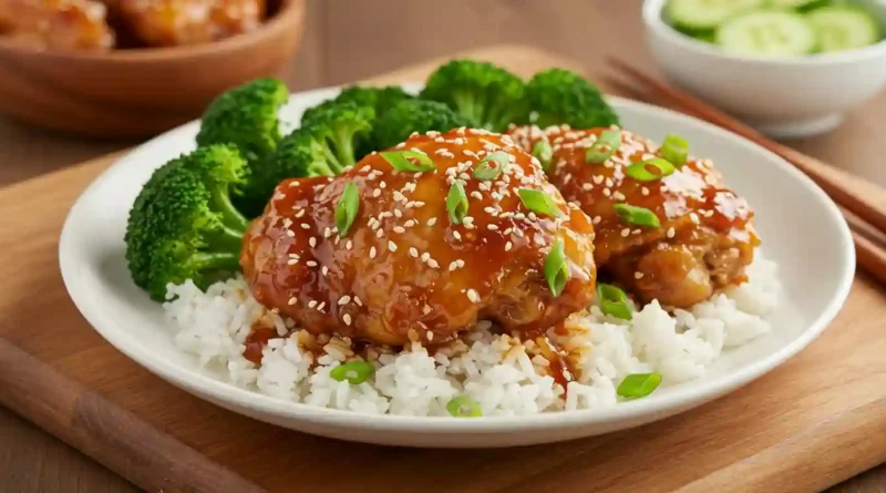 Crispy Soy Garlic Chicken Thighs