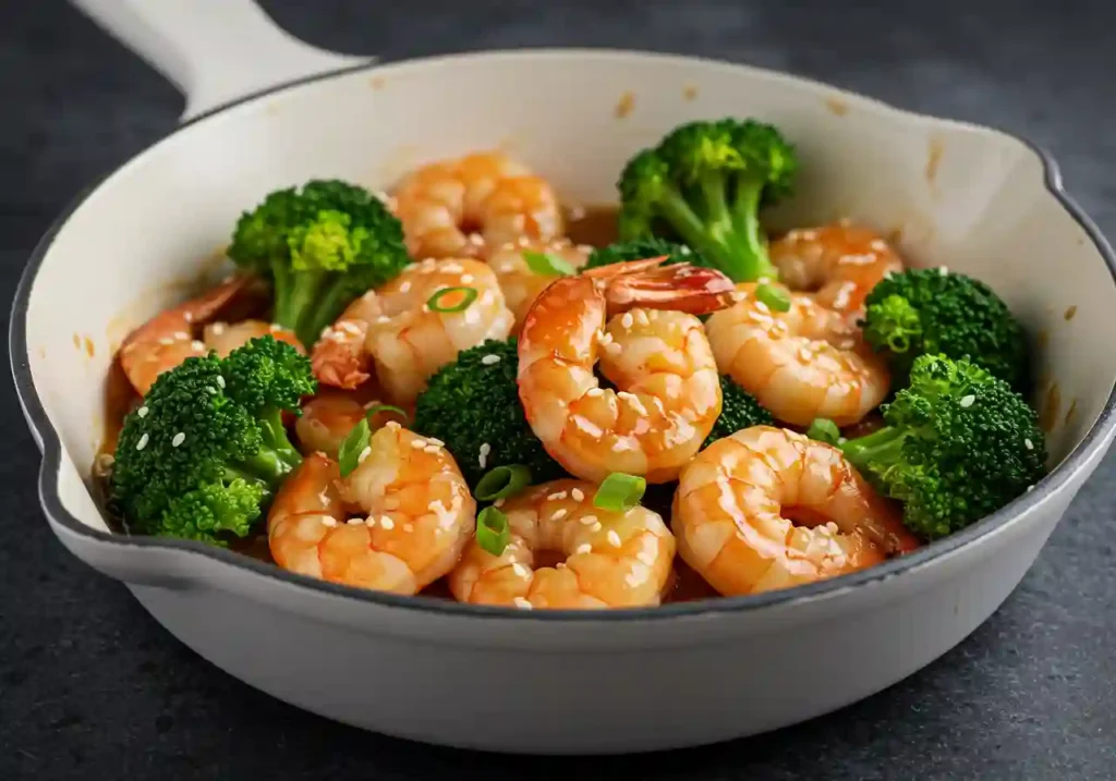 Honey Garlic Butter Shrimp & Broccoli