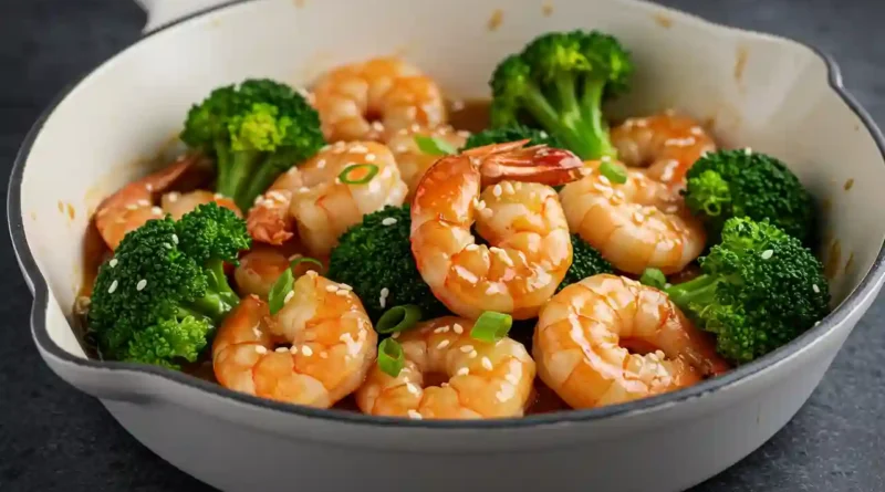 Honey Garlic Butter Shrimp & Broccoli