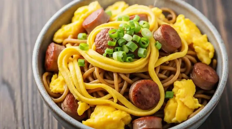 Sausage and Egg Breakfast Ramen Recipe