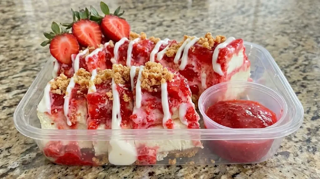 Strawberry Crunch Cheesecake Chunks Recipe