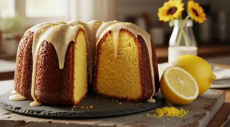 Lemon Pound Cake with Lemon Glaze