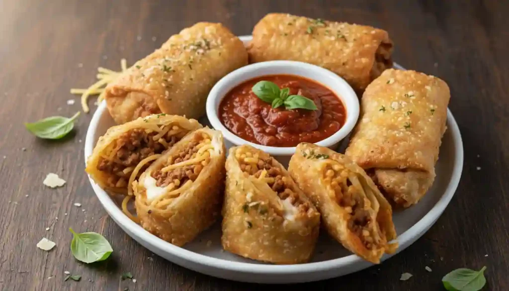 Spaghetti Egg Rolls