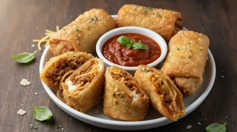 Spaghetti Egg Rolls