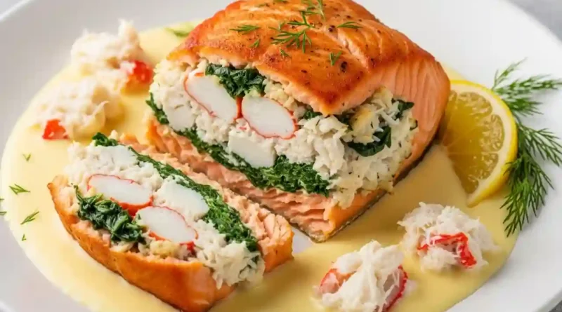 Crab Stuffed Salmon