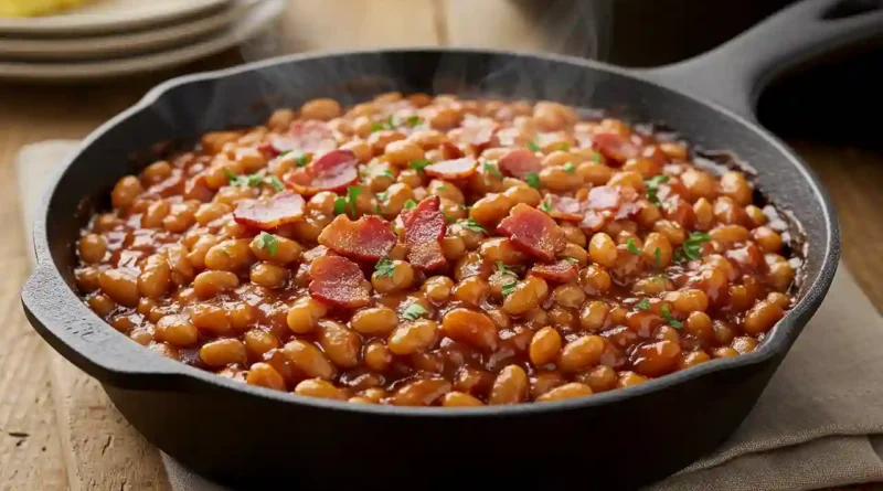 Sweet and Spicy Baked Beans