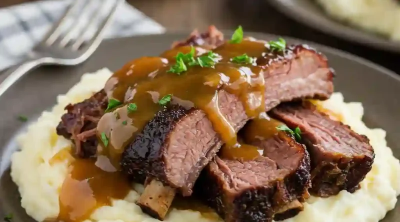 Country Style Beef Ribs and Gravy