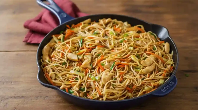 Chicken Chow Mein with Best Chow Mein Sauce