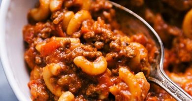 "Creamy and Cheesy Beef Goulash: A tempting bowl of goulash featuring succulent beef, aromatic spices, and a generous topping of melted cheese."
