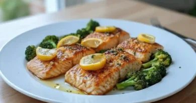 Honey Garlic Butter Baked Salmon