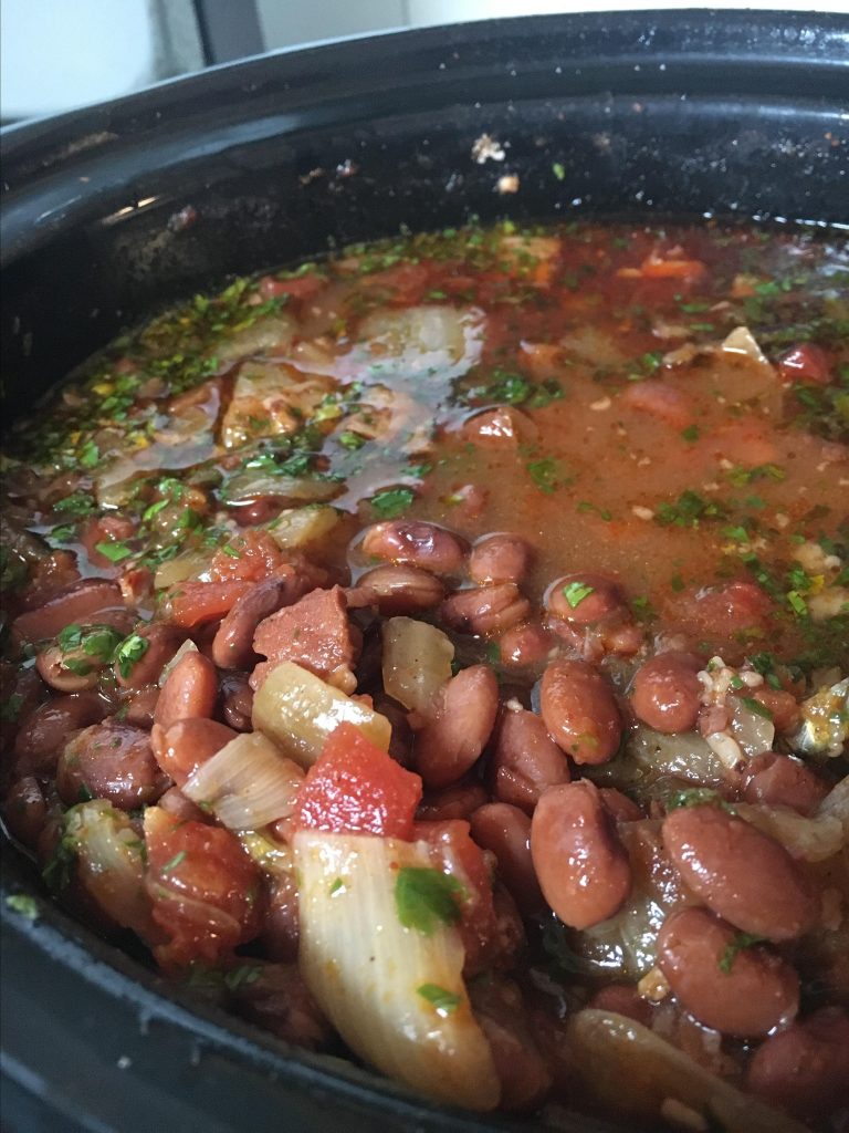 Pinto Beans With Mexican-Style Seasonings in a Traditional Dish