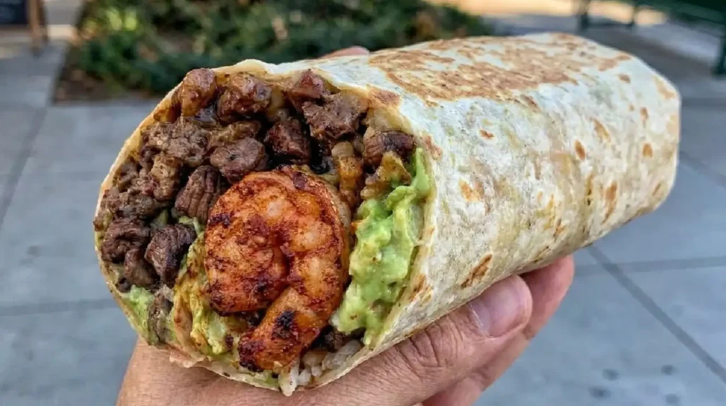 Steak and Shrimp Surf And Turf Burrito recipe