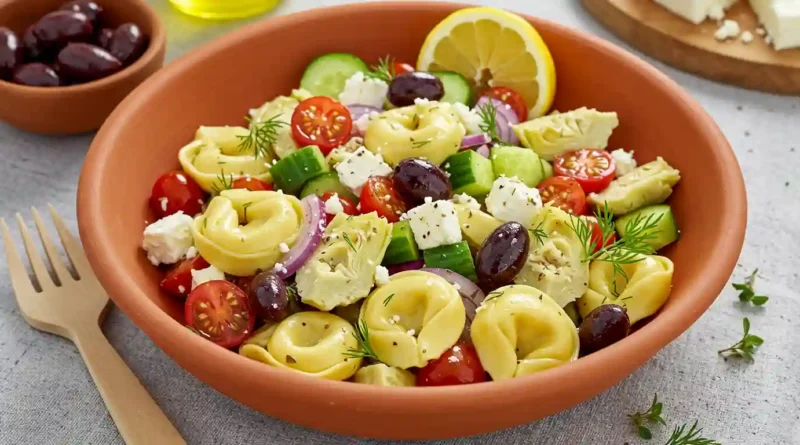 Greek Tortellini Pasta Salad