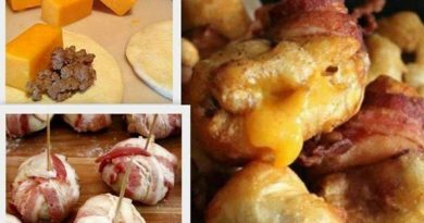 Bacon Cheeseburger Bombs - A delectable Super Bowl Sunday treat featuring Pillsbury Grands! biscuits, lean ground beef, cheddar cheese cubes, and bacon.