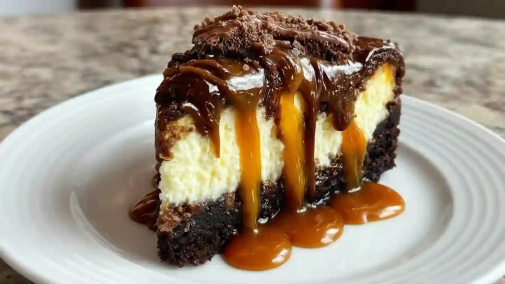 Caramel Brownie Cheesecake