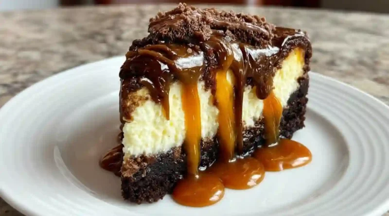 Caramel Brownie Cheesecake