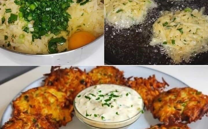 Potato Fritters Crafting Process Infographic