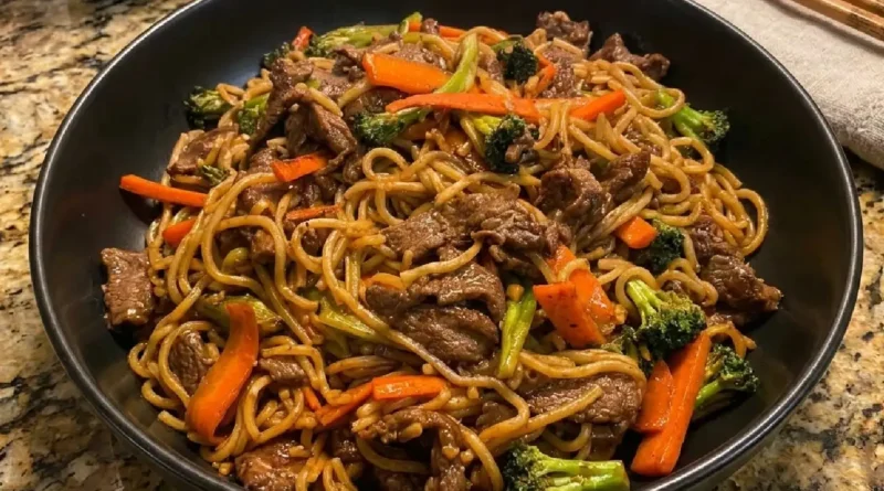 Beef Lo Mein Stir-Fry Recipe