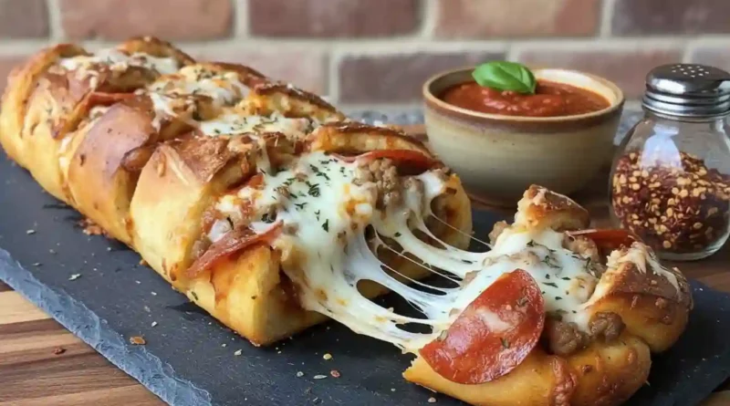 Meat Lovers Pizza Bread Recipe