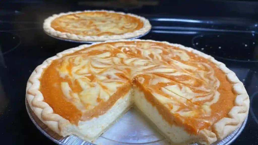 Sweet Potato Pie with Cream Cheese Swirl