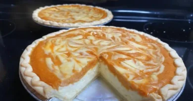 Sweet Potato Pie with Cream Cheese Swirl