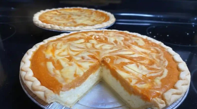 Sweet Potato Pie with Cream Cheese Swirl